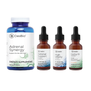 Adrenal Health Bundle - Adrenal Synergy, Adrenal Support, High Vitality, Liposomal Methyl B 50ML