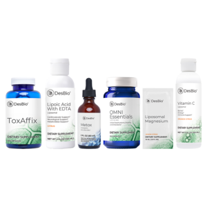 Metal and Mineral Balancing Protocol - ToxAffix, Liposomal Lipoic Acid with EDTA, Metox 2oz, OmniEssentials w/o Iron, Liposomal Vit C 5 oz, Liposomal Magnesium Sachets, Metal and Mineral Balancing Booklet