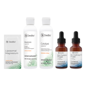 Replenish Protocol - Bio CoEnzyme Phase, Bio Cytotox Phase, Liposomal Catalyst, Liposomal Restore, Liposomal Magnesium Sachets, Replenish Pract Guide